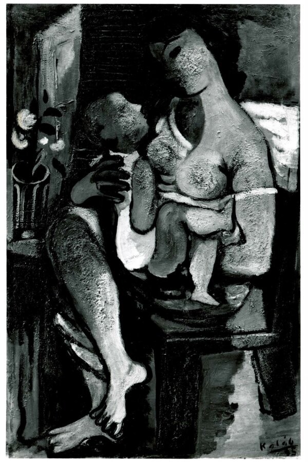 František Kaláb, Matka s dítětem, 1935; foto: Alena Urbánková; dílo nebylo vystaveno